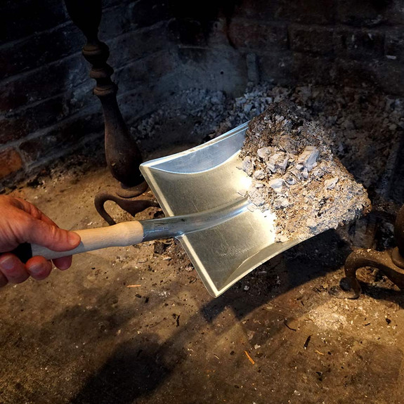 Fireplace Ash Scoop with Hand Broom