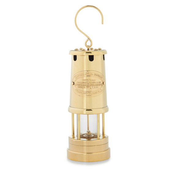 8" All Brass Oil Table Lamp