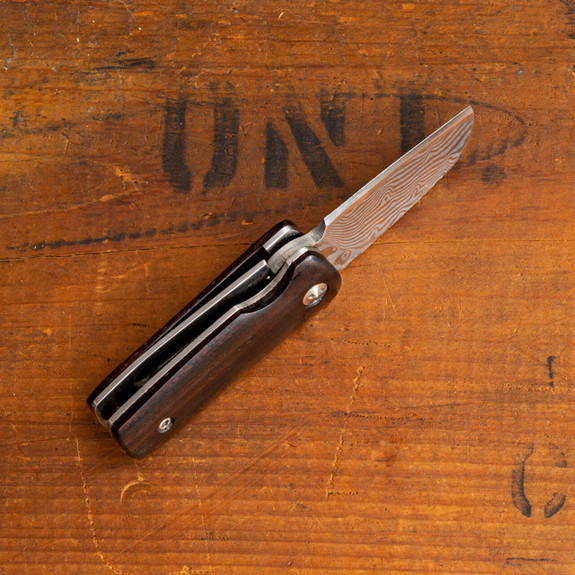 Mini Damascus Rosewood Knife