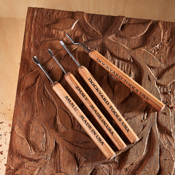 Set of 4 Micro Carving Chisels