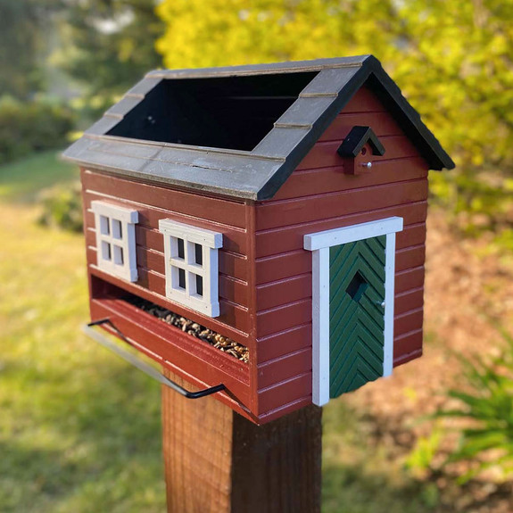 Bird Feeder with Built-In Bath