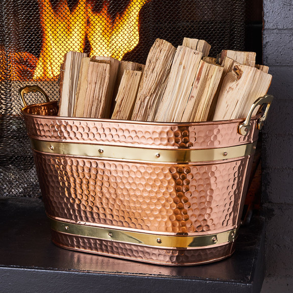 Endlessly Useful Copper Basin with Brass Trim