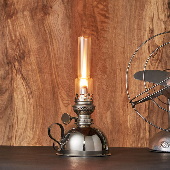 Extra-Bright Nickel Oil Lamps