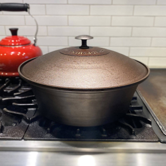 Hand Spun Iron Casserole Made In the UK