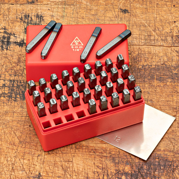 36 Piece Letter Number Punch Set 1 4 In 