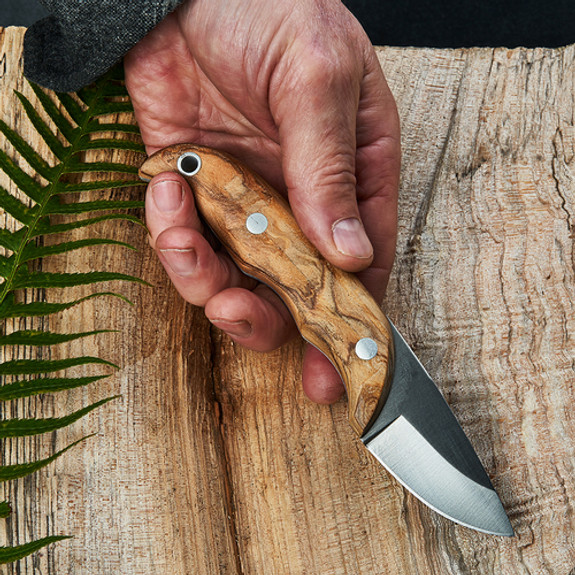 Ergonomic Olive Wood Skinner Knife