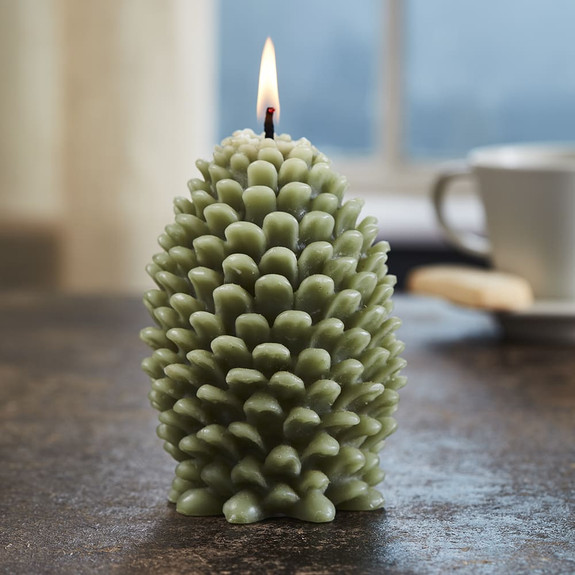 Pinecone Beeswax Candles- Large