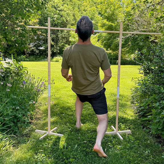 Outdoor Wooden Limbo Game