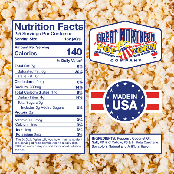 2.5 oz Popcorn Packs - 12 packs