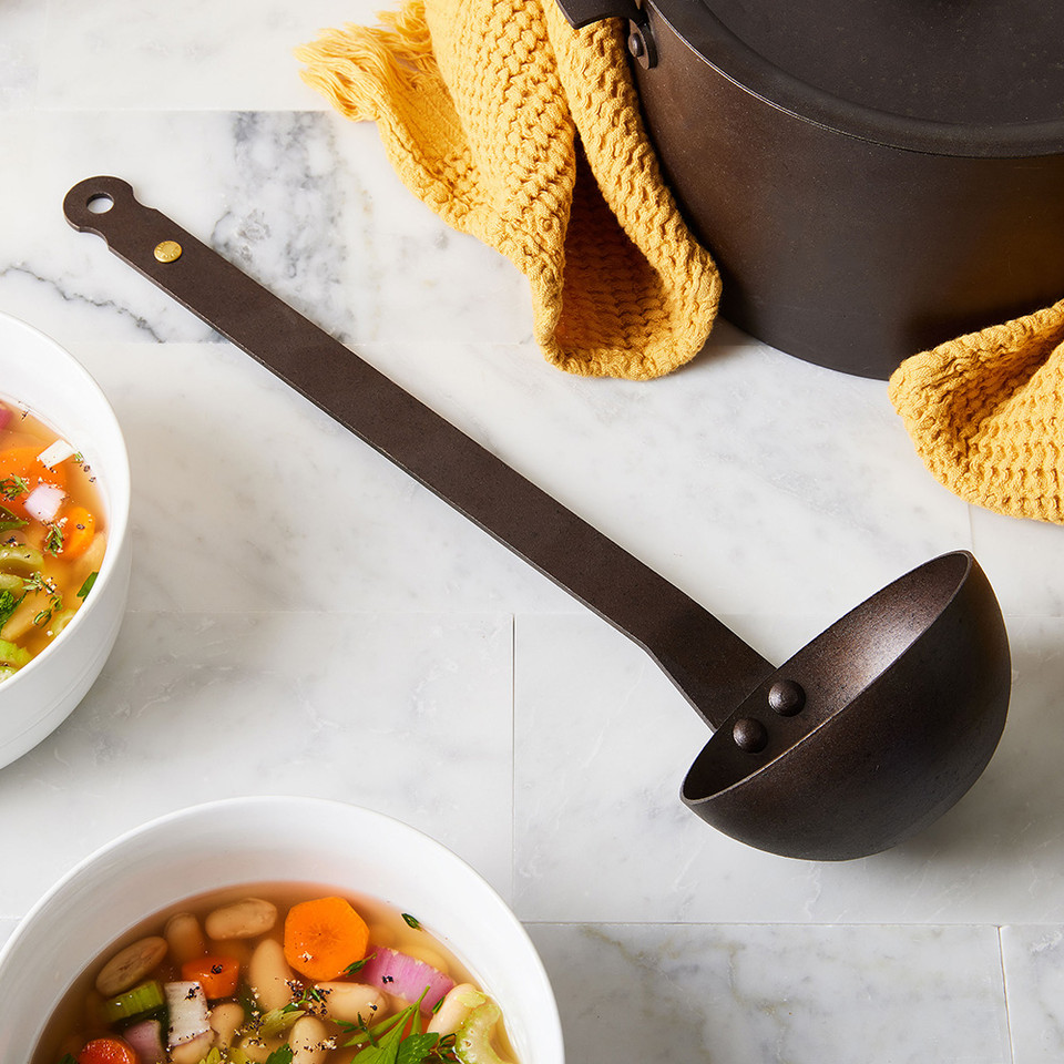 Indestructible Netherton Spun Iron Ladle Netherton Foundry Cookware