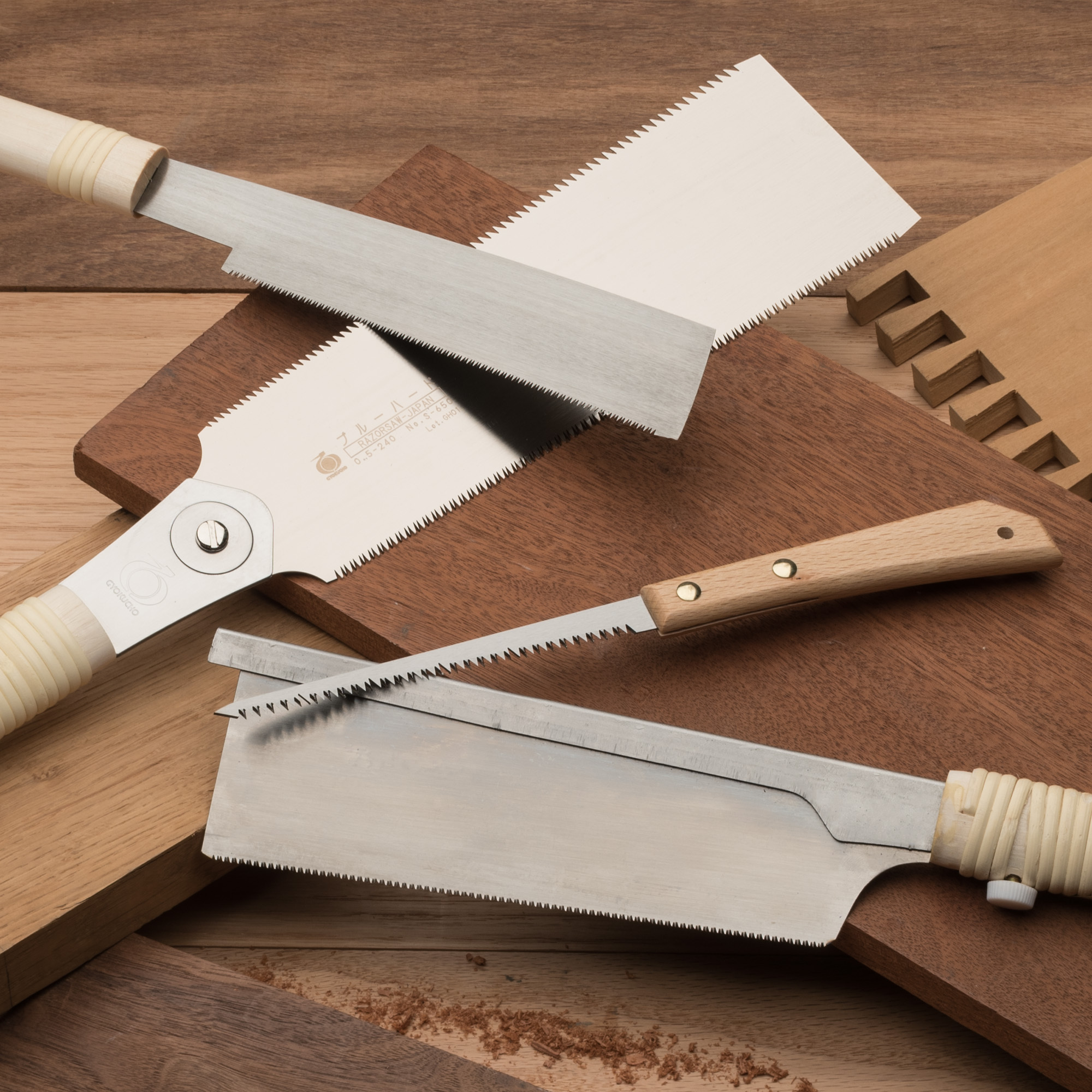 Japanese Woodworking Tools, Ryoba, Dozuki, and More
