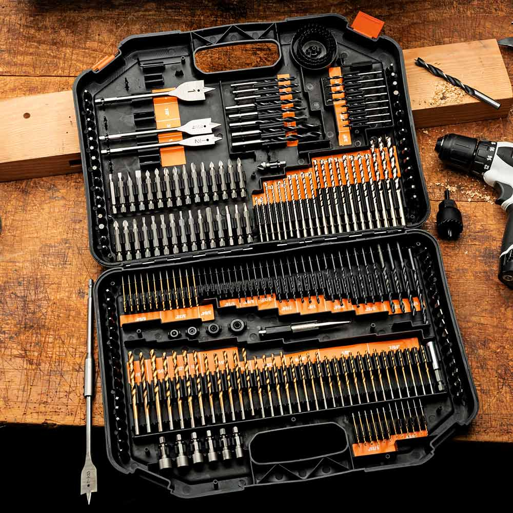 Drill Craft 246 Piece Drill and Drive Accessory Kit - Sherwood