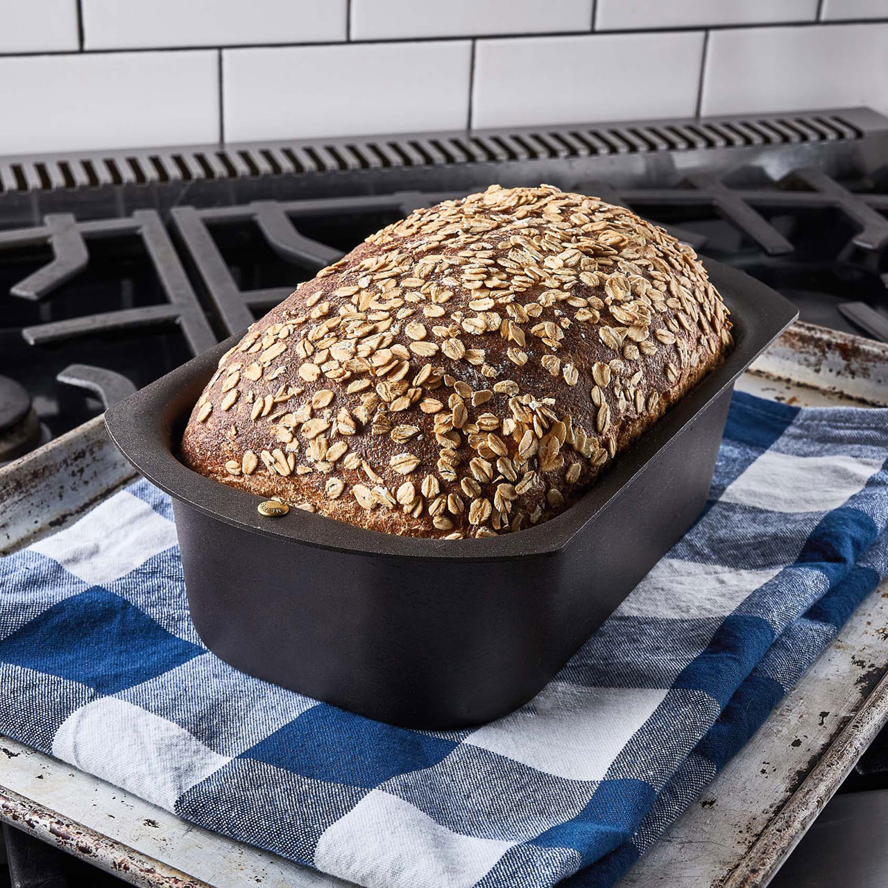 Large Heavy Duty Cast Iron Bread & Loaf Pan - a Perfect Way for Baking