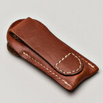 Case®  Grooved Leather USMC® Knife w/ Leather Sheath –