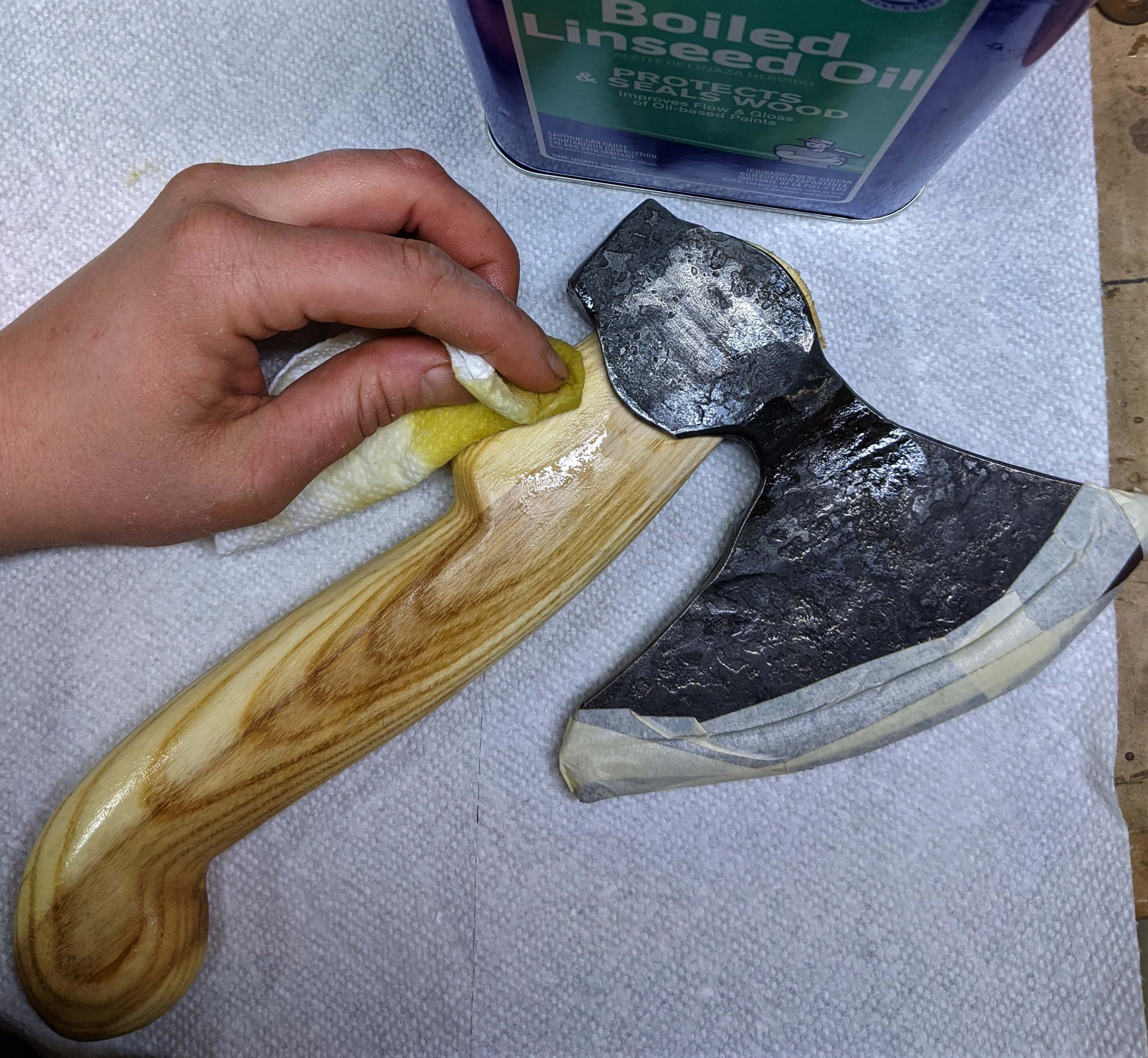 Step 8 - Oil Your DIY Hatchet Handle