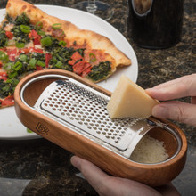 Verve Culture Italian Olivewood Parmesan Cheese Grater - Flat