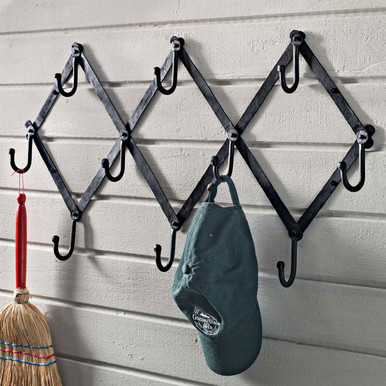 Iron accordion hook rack deals