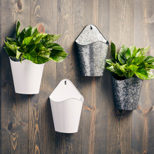 Cone-Shaped Terracotta Wall Pot