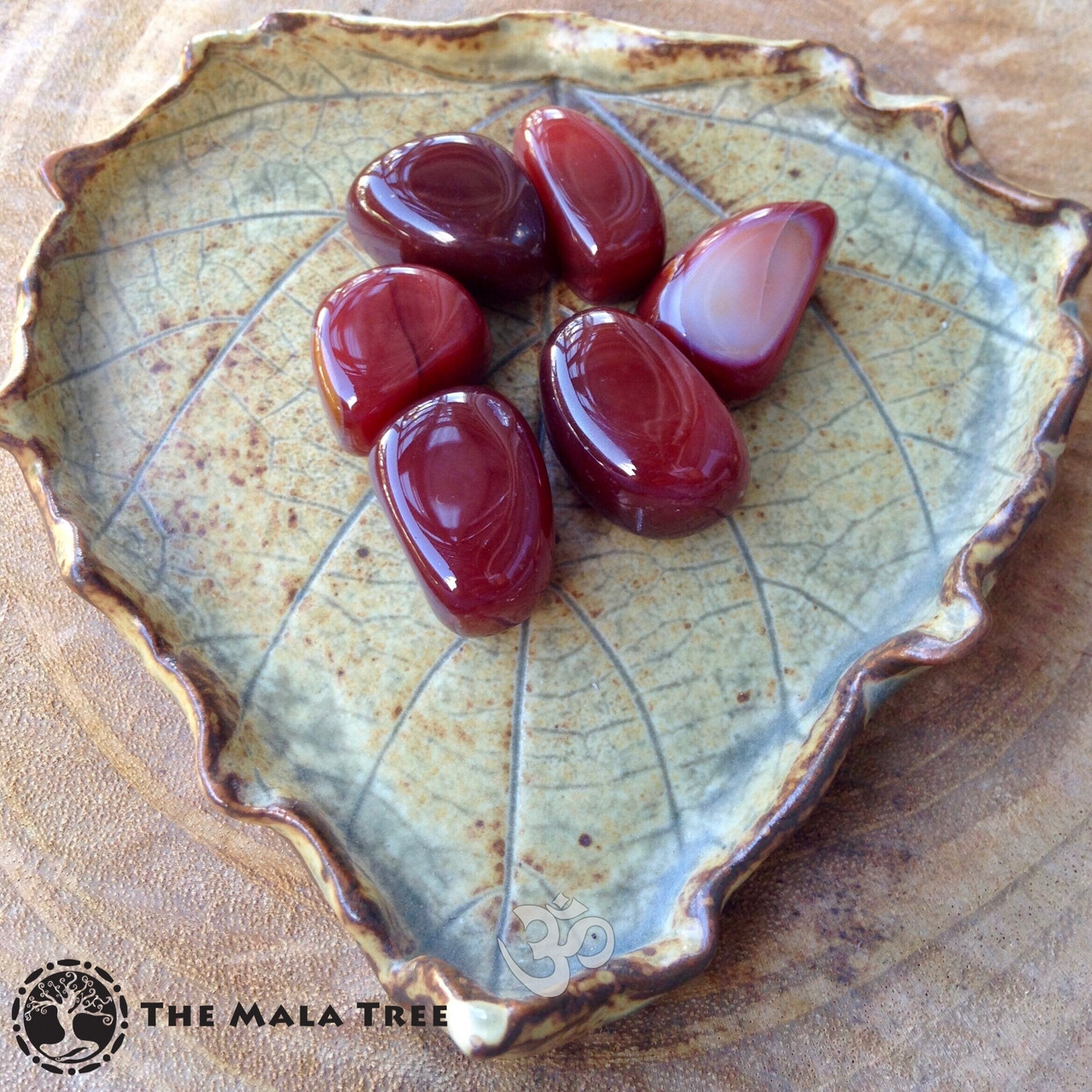 CARNELIAN Tumbled Stone - The Mala Tree