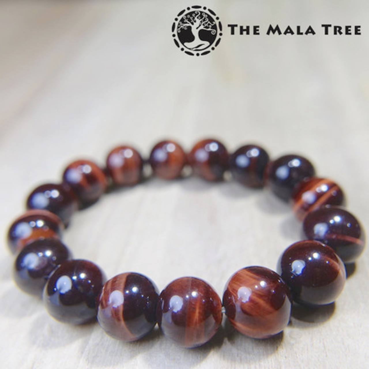 JWF™ Empowered Mind Three Fold RED Tiger Eye Bracelet - Justwowfactory