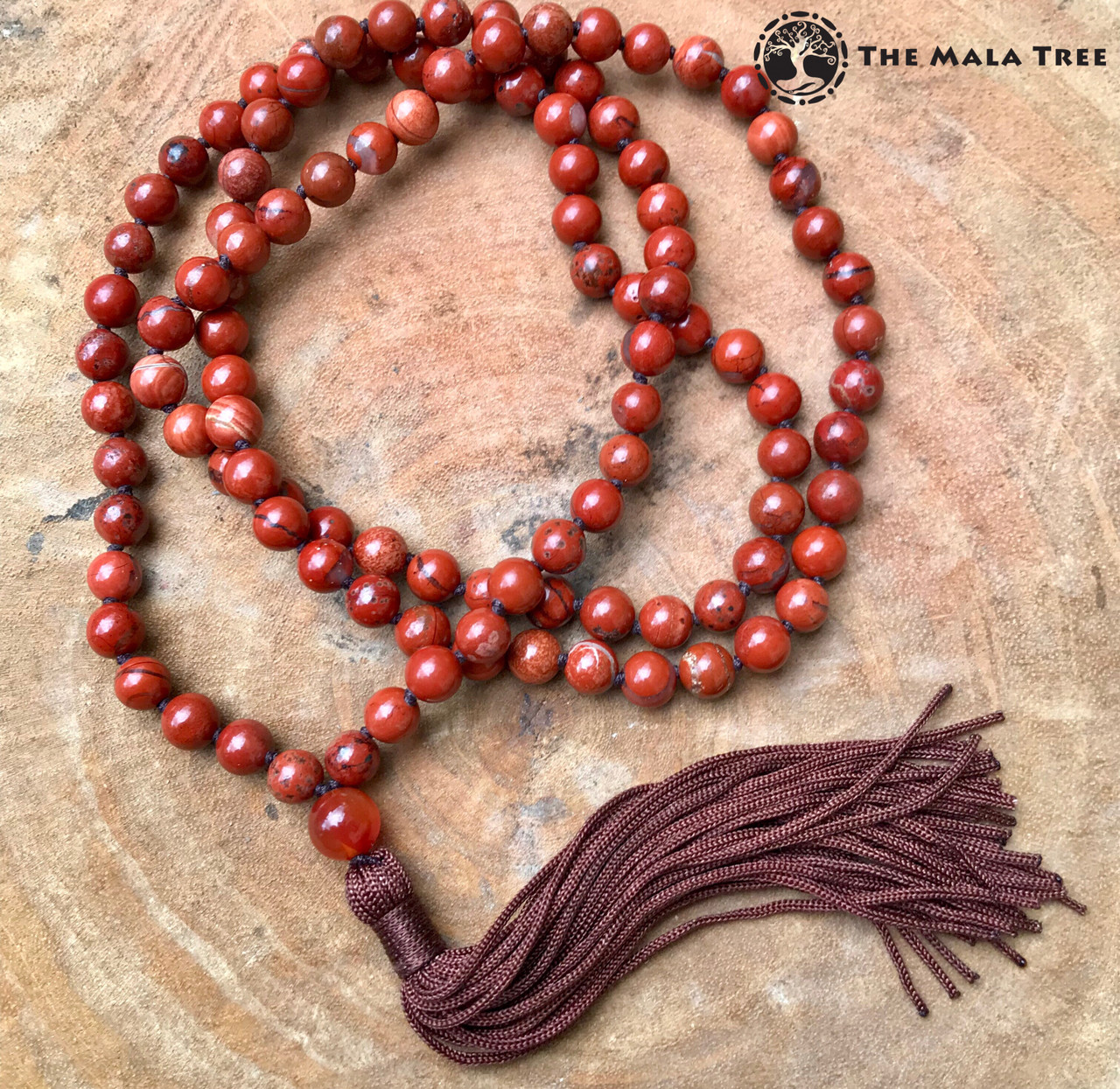 Vitality Mala, 108 Mala Beads, Carnelian Citrine Mala, Mantra Meditation,  Buddhist Prayer Beads, Vitality, Motivation, Courage, Happiness 