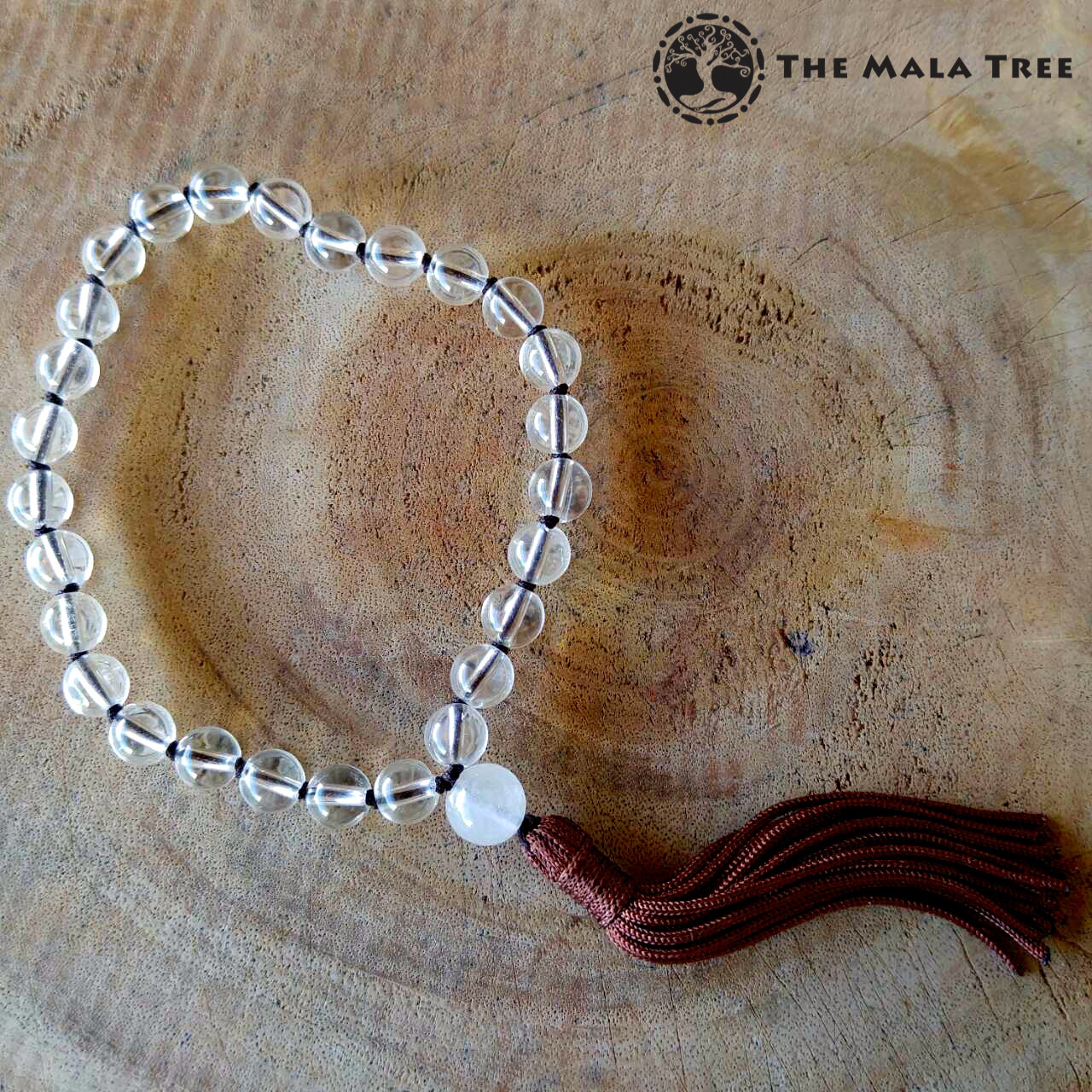 Wrist Mala Clear Crystal