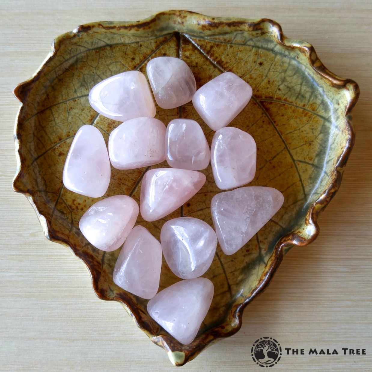 ROSE QUARTZ Tumbled Stone The Mala Tree