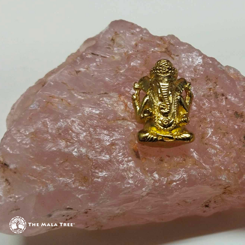 GANESHA INTRICATE Gold-Plated Brass Pendant GANESHA INTRICATE Gold-Plated Brass Pendant