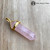 ROSE QUARTZ Pinchbeck Double Terminated Pendant