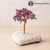 AMETHYST Gem Tree on Clear Quartz