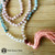 MADAGASCAR ROSE QUARTZ, MOONSTONE & AQUAMARINE WITH PINK TOURMALINE GURU & GOLDEN MARKERS Zen Style Mala 