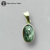 Seraphinite Pendant #4 (Set in High-Quality Silver / Handmade / Lone Piece)