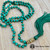  Malachite 108 Mala Necklace with Gold-plated Silver Piyao Center Bead