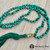  Malachite 108 Mala Necklace with Gold-plated Silver Piyao Center Bead