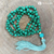 Malachite 108 Mala Necklace with Jade and Gold Guru (ON-HAND & READY TO SHIP)