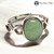 GREEN AVENTURINE Ring Set in SIlver (Adjustable)