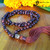 RED TIGER'S EYE WITH MEDITATING BUDDHA GURU Bespangled 108 Mala