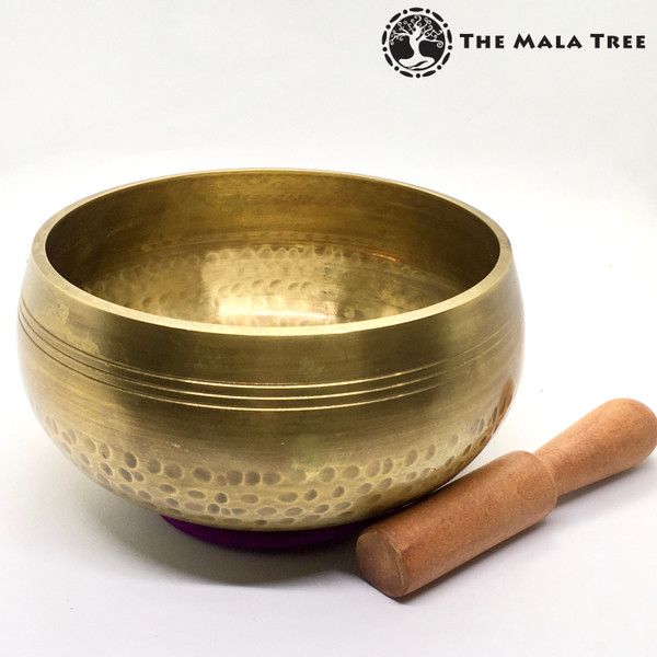 Hand-Hammered Seven Metals Tibetan Singing Bowl