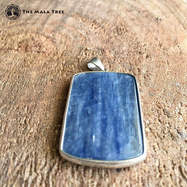 KYANITE Set in Silver Statement Pendant