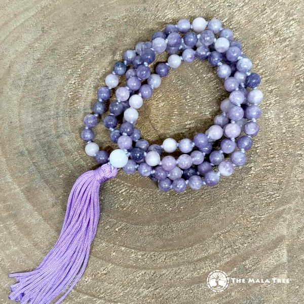 LEPIDOLITE CLASSIC 108 MALA (ON-HAND & READY TO SHIP)