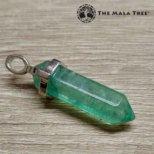 GREEN FLUORITE Double Terminated Pendant