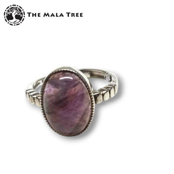 AMETHYST Ring Set in Silver