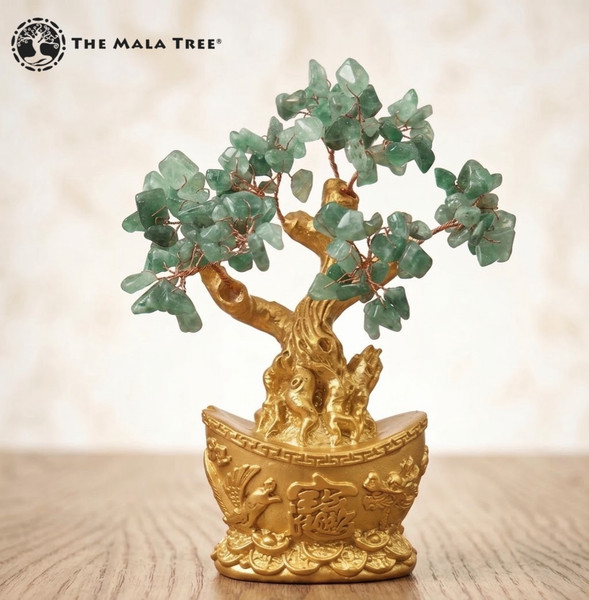 GREEN AVENTURINE WEALTH INGOT (MONEY BAR ) TREE