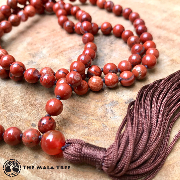 RED JASPER Classic 108 Japa Mala