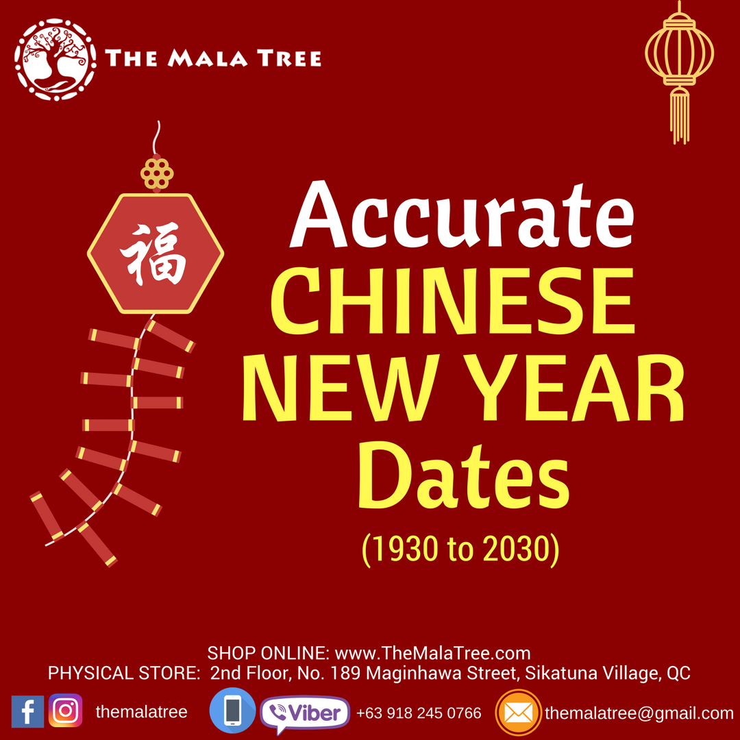 CHINESE NEW YEAR DATES 1930 To 2030 