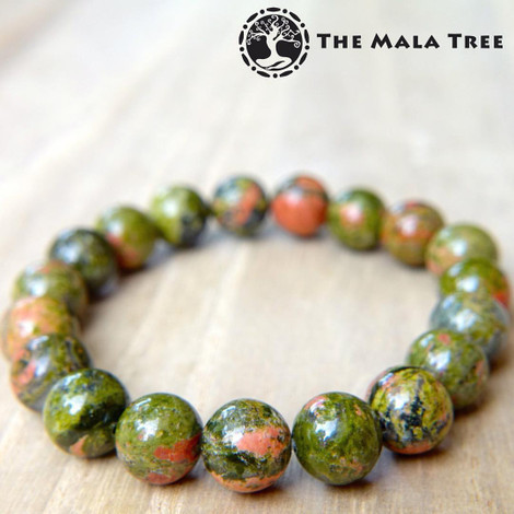UNAKITE Bracelet The Mala Tree
