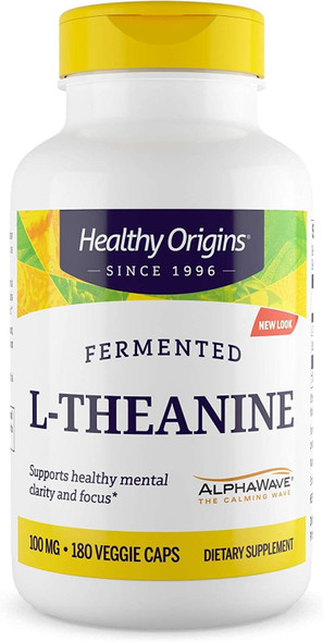 Healthy Origins L-Theanine 100mg(Alpha) 90vc