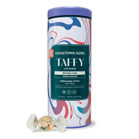 Hometown Hero Delta 9 Salt Water Taffy 30 count