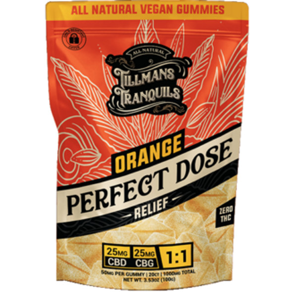 Tillman's Tranquils 1:1 CBG:CBD Mints – Orange