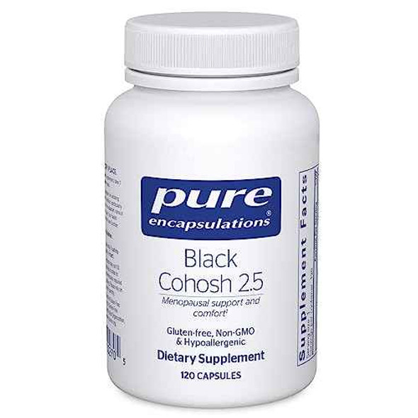 Pure Encapsulations Black Cohosh 2.5 | Hypoallergenic Supplement to Offer Support During Menopause* | 120 Capsules Moodporium